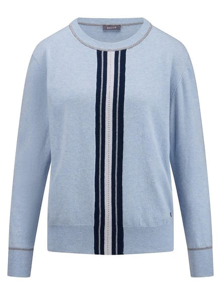 Trui ronde hals Van BASLER blauw