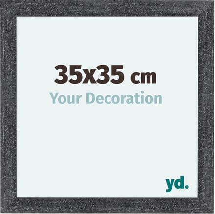 Your Decoration - Fotolijst 35x35 cm - MDF - Grijs Geveegd - Como