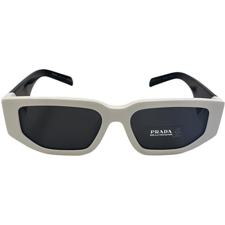Lunettes de soleil Prada à monture irrégulière Lunettes de soleil unisexes Blanc 0PR09ZSF1425S055 Basic Packaging-Eyeglass Case+Box black