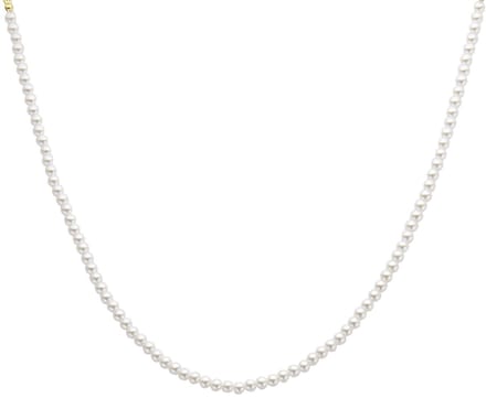Biba Collier Parels Wit 4mm Goud