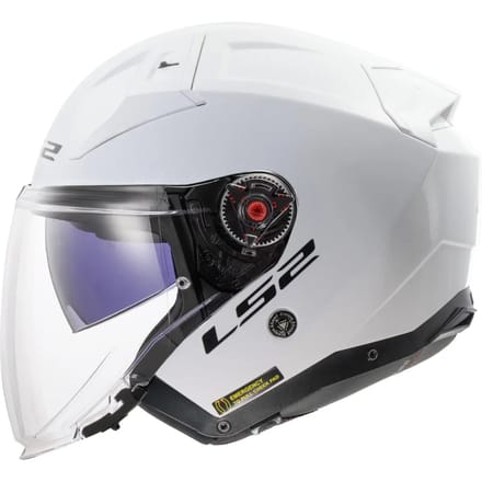 LS2 OF603 Infinity II Solid Gloss Wit Jethelm - Helm
