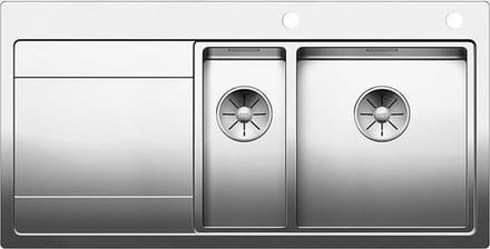 Blanco spoelbak Divon II 6 S-IF 521662 bak rechts. Draaiknopbediening
