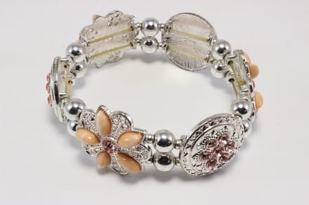 Armband stretch met diverse fantasie schakels