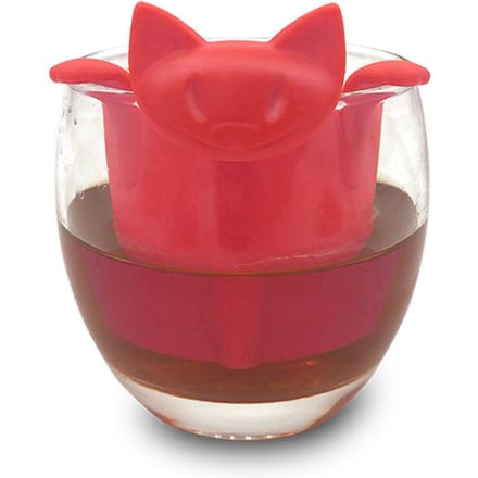 Thuis Kantoor Schattige Kat Vorm Silicone Thee Infuser Thee Zeef Filter Thee Set Accessoire Rood rood