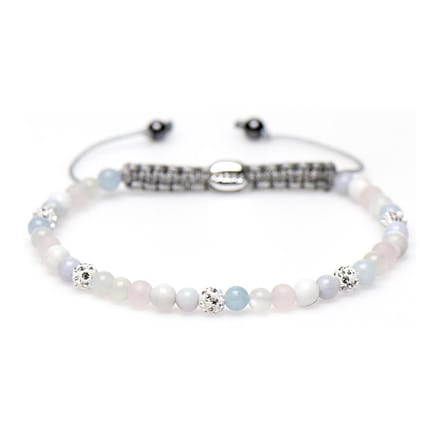 Karma Spiral Dames Armband Zilver - Meerkleurig