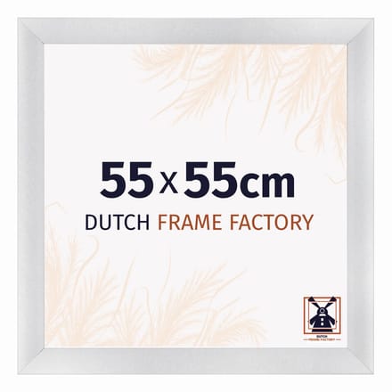 Fotolijst 55x55 cm - MDF - Zilver Mat - Praag
