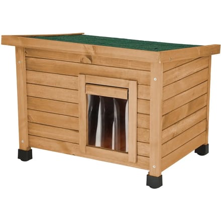 Kerbl - Kattenhuis - Rustica - 57x45x43 - cm - bruin - en - groen