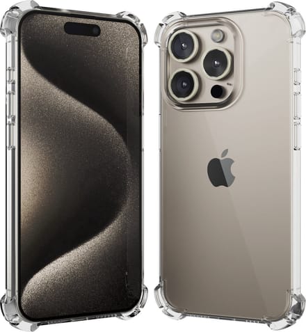 Hoesje geschikt voor iPhone 16 Pro Max hoes transparant shock proof