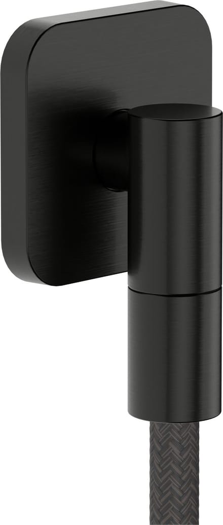 hansgrohe FixFit Fine Q muuraansluitbocht zonder terugslagklep Brushed Black Chrome