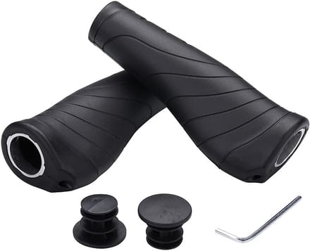 Fietsgrepen - Stuur Rubber - Comfortabel Fietsen - Ergonomisch Ontwerp - 13 cm Lengte - Zwart