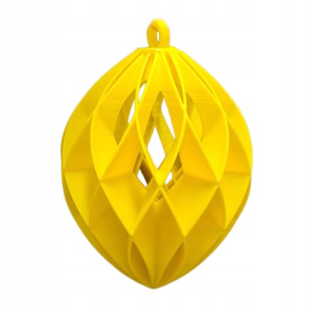 SMX Design - 3D Kerstbal - Azuur - Geel - Voor Docent
