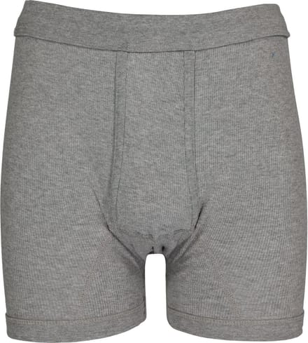 Ceceba heren boxer met gulp (1-pack) - dubbelrib - grijs