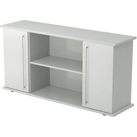 Sideboard met 2 deuren, lichtgrijs
