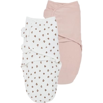 Meyco Baby Mini Panther Swaddlemeyco Inbakerdoek - Soft Pink - 0-3 Maanden - 2-pack