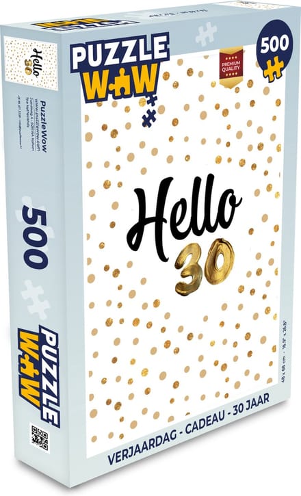 Puzzel Verjaardag - Cadeau - 30 jaar - Legpuzzel - Puzzel 500 stukjes