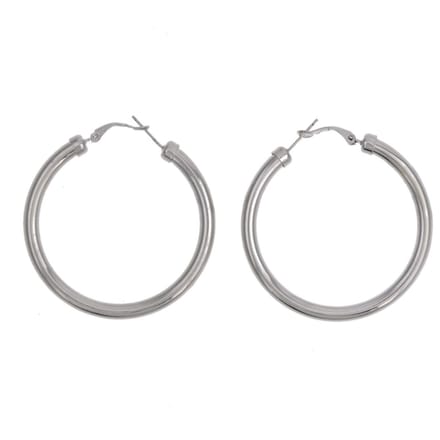 Behave - Oorringen - Zilver Kleur - 5cm