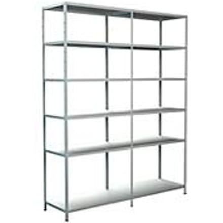 Legborden zonder grendels, H 2300 x B 1800 x D 500, wit