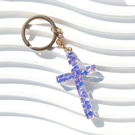 VANDAAG VERZONDEN - Sleutelhanger - Kruis - Christelijk - Metaal - Fashion