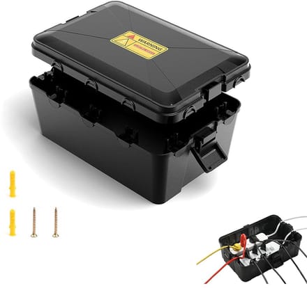 Waterdichte Kabelbox - Buiten Elektra Box - Veilige Aansluitingen - Extra Groot Ontwerp - 32 x 21 x 13.2 cm