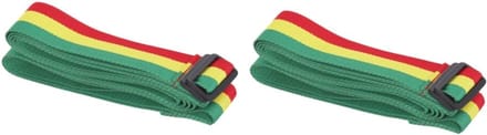 Dromriemen Set - Percussie Accessoires - Muziek Optredens - Driekleurig Katoen - 320cm Lengte - Zoals Afgebeeld