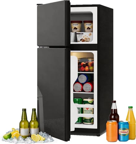 Mini-koelkast - Kleine koelkast - Dranken koelen - Stille werking - 60 liter - Zwart
