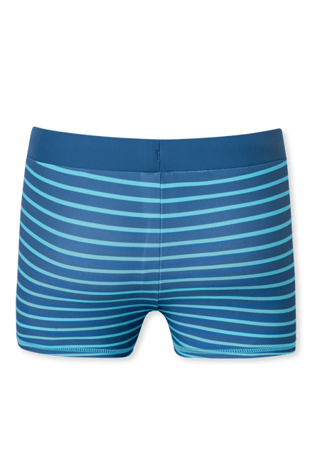Zwembroek gebreide LSF40+ strepen aqua - Aqua 92