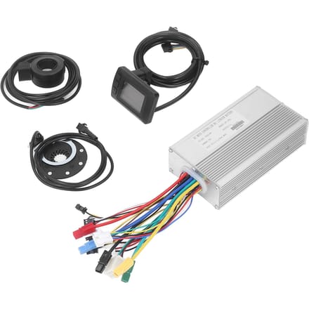 Kit de conversion pour vélo électrique 36 V 48 V 1 000 W 30 A, moteur sans balais, contrôleur, écran M3, accélérateur au pouce black
