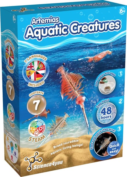 Science4you Artemias Aquatic Creatures - Kweek je eigen Triops - Experimenteerset - Educatief Speelgoed 6+ Jaar