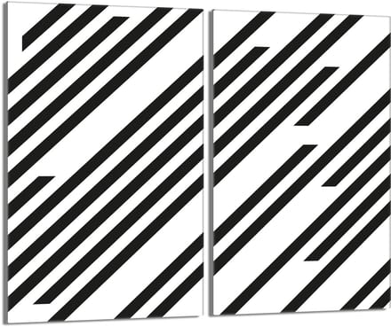 TMK ArtDeko - Snijplank - Glas - 2x30x52 - Streepdesign