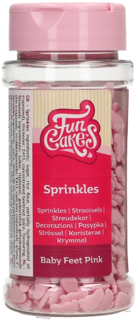 FunCakes Suikerdecoraties - Babyvoetjes Meisje - 55g - Eetbare Taartdecoratie