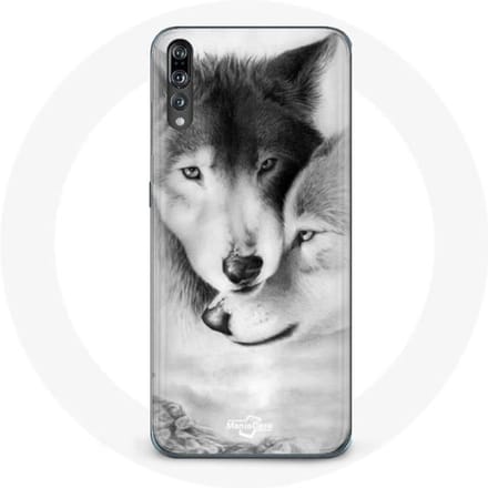 Hoesje voor Huawei p20 Wolf Duo dieren