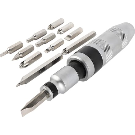 13-delige Slagmoeraandrijver Kit 12 Bits Multifunctionele Handmatige Slagschroevendraaier voor Onderhoud white