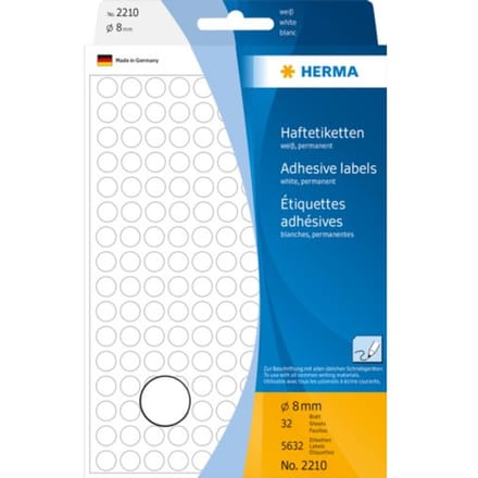HERMA Multi-functionele labels - 5632 labels - 8 mm rond
