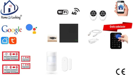 Draadloos beveiligingsbox werkt met wifi en met spraakgestuurde apps. ST-01P