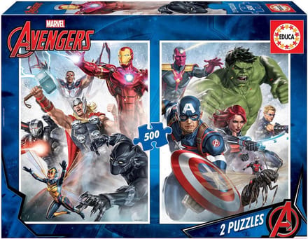 Marvel Mania - 2 x 500 stukjes puzzel