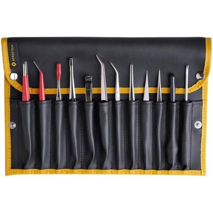 BERNSTEIN Tools for Electronics 5-100 Pincetset 12-delig