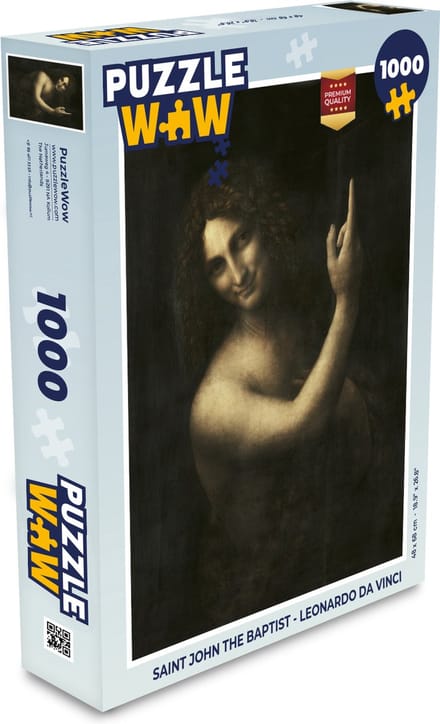 Puzzel Saint John the baptist - Leonardo Da Vinci - Legpuzzel - Puzzel 1000 stukjes volwassenen