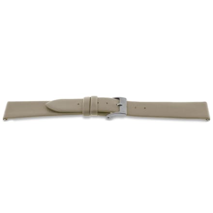 Horlogeband E855 Beige wol Leder 16x14mm