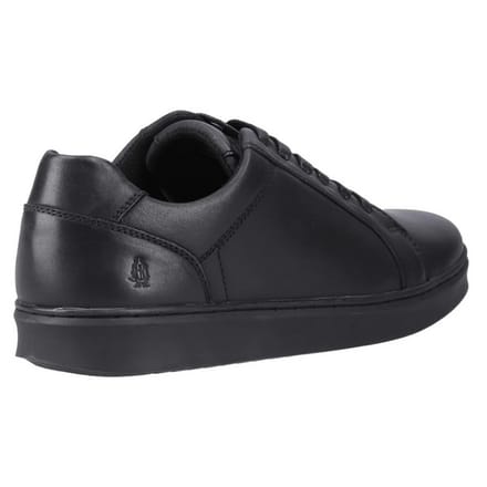 Hush Puppies Heren Madden Leren Sneakers (Zwart)