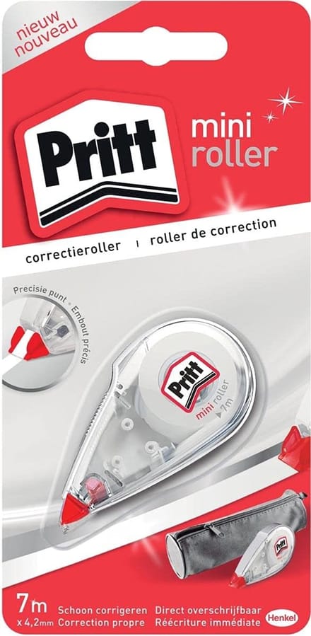 Correctieroller Set - Correctie Tape - Fijn Schrijfwerk - Mini Formaat - 42 mm Bandbreedte