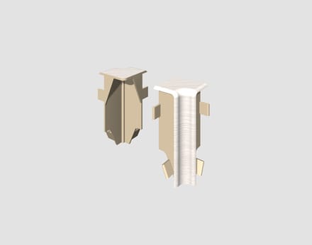 EGGER in hoekelement voor 6 cm plint KUBUS Eiken wit
