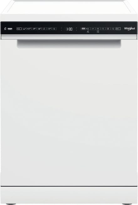 Whirlpool W7F HS41 - Vrijstaande vaatwasser - 60 cm - Wit met zwart