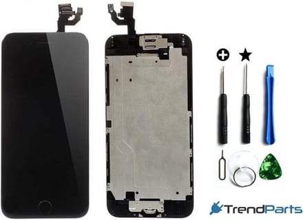 Compleet Voorgemonteerd LCD scherm Zwart + Tools + tempered glass Screen protector voor de  iPhone 6 4.7  - AAA+