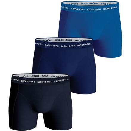 Björn Borg - Heren Onderbroeken 3-Pack Boxers - Blauw - Maat M