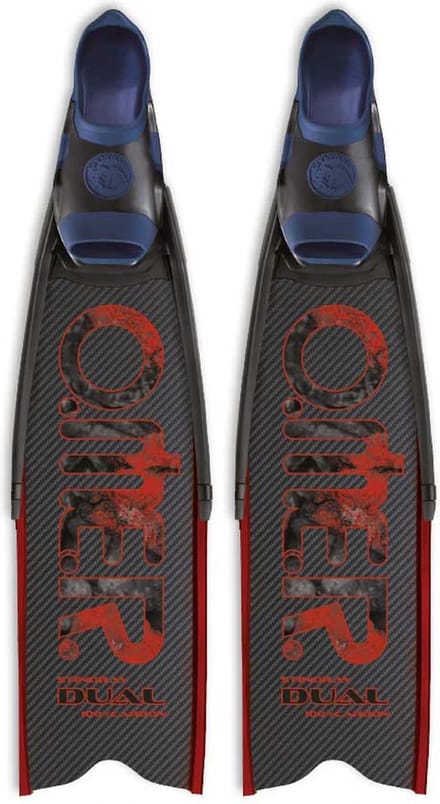 Omer Stingray Dual Carbon Small Speervissen Vinnen Zwart EU 37-39