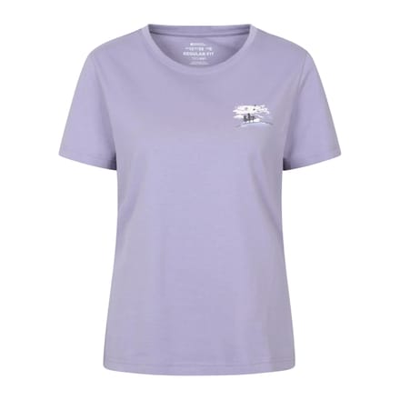 Mountain Warehouse Dames Vogels bij Schemering T-Shirt (Paars)