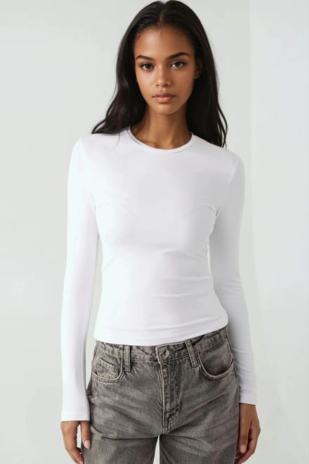Langsleeve Crew Neck T-shirt