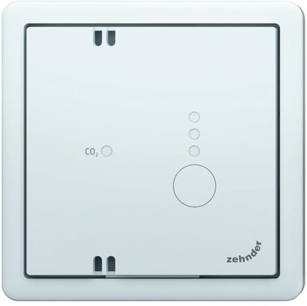 Zehnder 655000835 - draadloze CO2 sensor RF67 - inbouw incl. afdekraam - wit