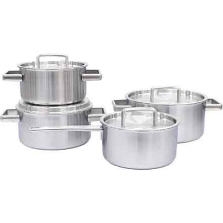 Habonne King pannenset 4 delig - RVS