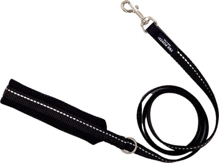 Tre Ponti Looplijn Basic Reflecterend - Hondenriem - 130 cm Zwart Reflectie